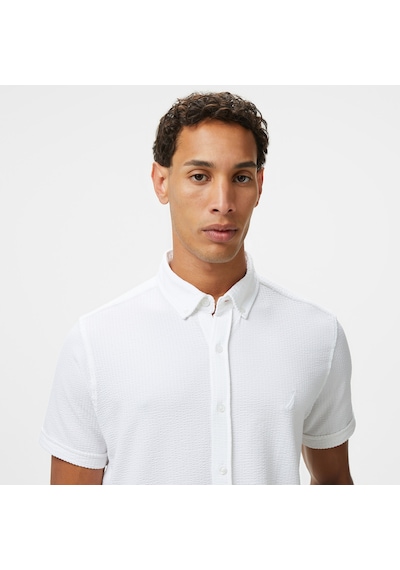 Nautica Erkek Beyaz Classic Fit Gömlek Düz W55416t Beyaz
