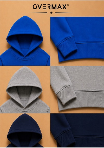 Overmax Çocuk 3'lü Sweatshirt Takımı 3-12 Yaş Saks Mavisi-gri-lacivert - 917542430 Saks Mavisi-gri-lacivert
