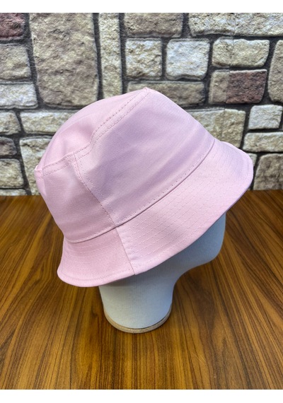 Hamze Bucket Kova Model Gabardin Kumaş Renkli Yazlık Şapka Pudra