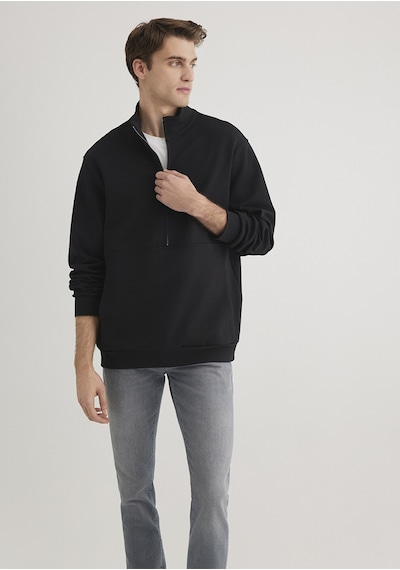 Mavi - Yarı Fermuarlı Siyah Sweatshirt 0s10331-900 Siyah