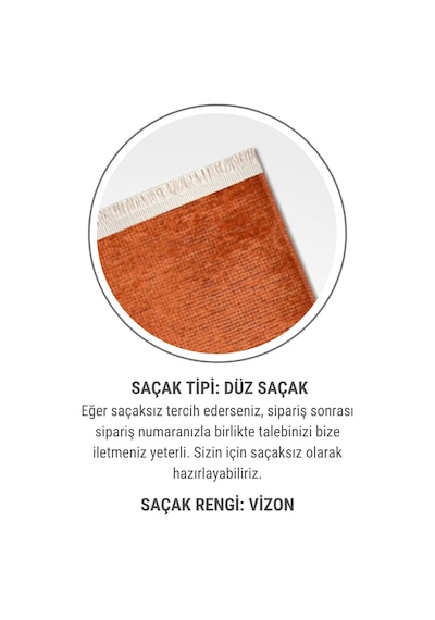 Azra Kiremit Özel Kaymaz Tabanlı Pamuk Dokuma Kilim