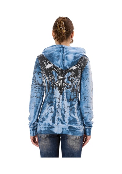 Cipo & Baxx Wl379 Kadın Hoodie Sweatjacket Cipo&baxx Şık, Rahat Ve Modern Tasarım Blue