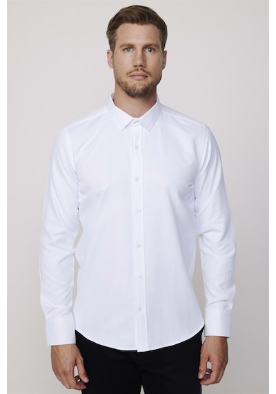 Tudors Modern Slim Fit Pamuklu Kolay Ütü Armürlü Erkek Beyaz Gömlek-4183-beyaz Beyaz Tudors Modern Slim Fit Pamuklu Kolay Ütü Armürlü Erkek Beyaz Gömlek-4183-beyaz Beyaz