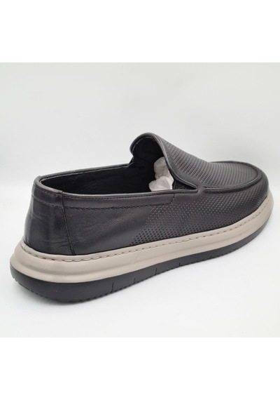 Greyder 64696 Siyah Hakiki Deri Erkek Casual Comfort Ayakkabı Siyah