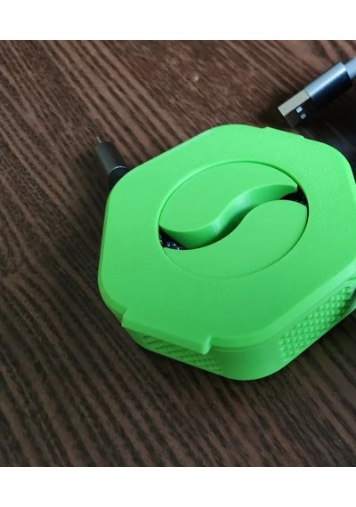 Bezos 3d Baskı Taşınabilir Kablo Düzenleyici Makara Şarj Ve Usb Kablo Toplayıcı Döner Kablo Sarıcı - Yeşil 22