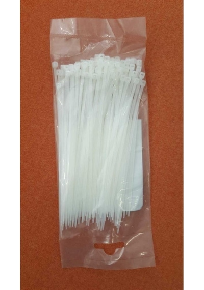 KSN Kablo Bağı Plastik Kelepçe Beyaz 3.6x300mm - 100 Adet