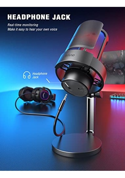 Fıfıne Usb Mikrofon, Oyun Mikrofonu, Yayın Podcast Stüdyosu İçin, Mikrofon Usbc, Ps4 Ps5 Mac İçin, Rgb Kontrollü, Sessize Alma Şalteri, Kulaklık Bağlantısı, Pop Filtre Fıfıne Usb Mikrofon, Oyun Mikrofonu, Yayın Podcast Stüdyosu İçin, Mikrofon Usbc, Ps4 Ps5 Mac İçin, Rgb Kontrollü, Sessize Alma Şalteri, Kulaklık Bağlantısı, Pop Filtre