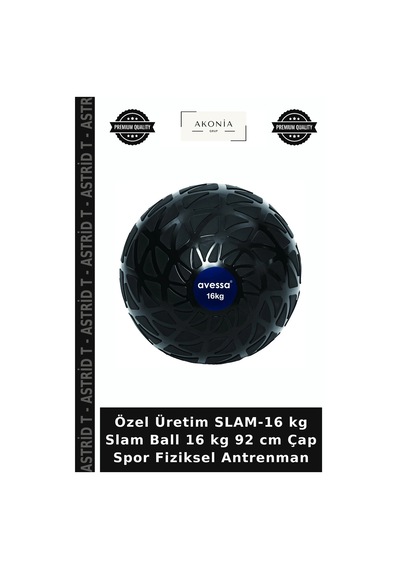 Özel Üretim Slam-16 Kg Slam Ball 16 Kg 92 Cm Çap Spor Fiziksel Antrenman