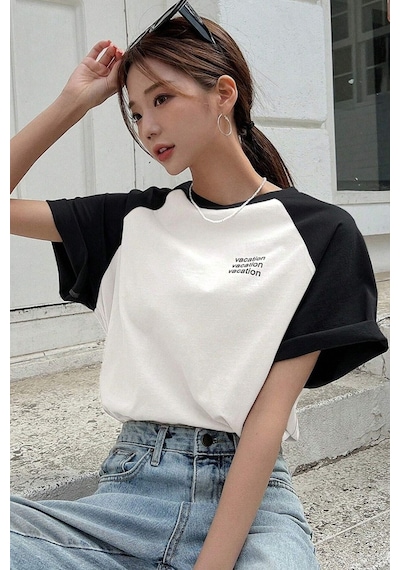 Vocation Parçalı Süprem T-shirt - Beyaz Siyah Baskılı Oversize Bisiklet Yaka Kısa Kol Tişört Beyaz-siyah Vocation Parçalı Süprem T-shirt - Beyaz Siyah Baskılı Oversize Bisiklet Yaka Kısa Kol Tişört Beyaz-siyah