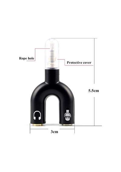 Store Kulaklık Mikrofon Ayırıcı Çoklayıcı 3.5mm Splitter Switch Stereo Dönüştürücü Al4456