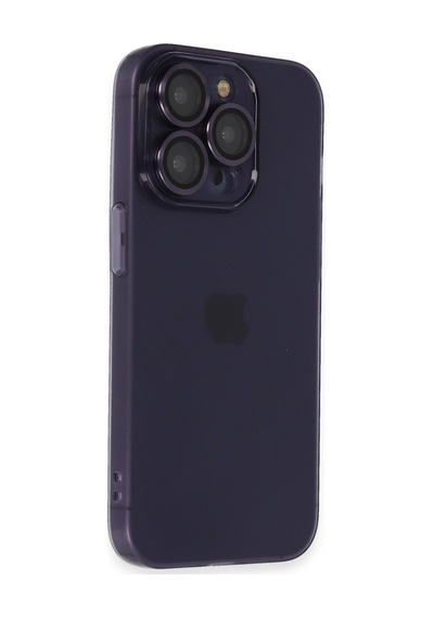 İphone 14 Pro Max Kılıf Luko Lens Silikon - Siyah