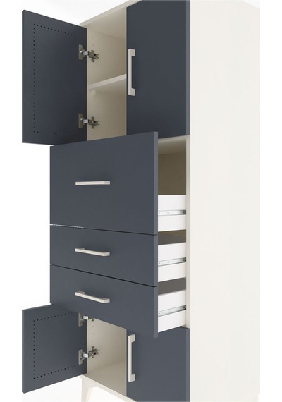 Hyperion Dolap 2 Raflı 3 Çekmeceli 4 Kapaklı 60x44x163 Aytaşı... Aytaşı