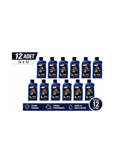 Elf Moto 4 Road 10w-40 Motosiklet Yağı 12x1l Sentetik