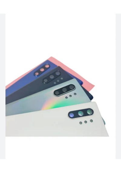 Samsung Galaxy Note 10 Plus Arka Kapak Kamera Camlı Beyaz