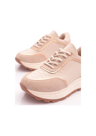 Dgn 81185 Kadin Sneaker Ayakkabi Bej