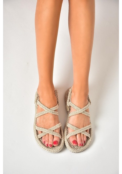 Fox Shoes Ten Kadın Sandalet H596011704 Ten