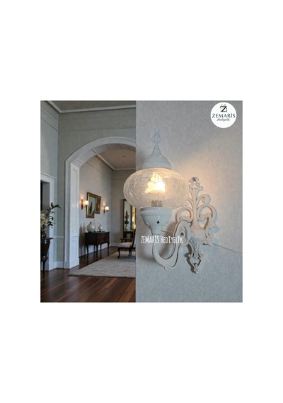 Beyaz Renk Aplik Gri - 821590560 Gri
