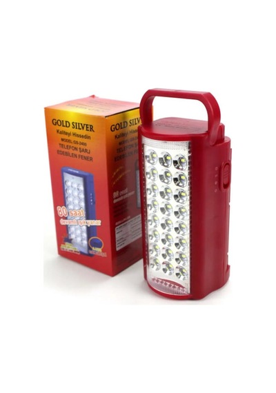 Goldsılver Gs-f524r Ledli Kamp Feneri Siyah