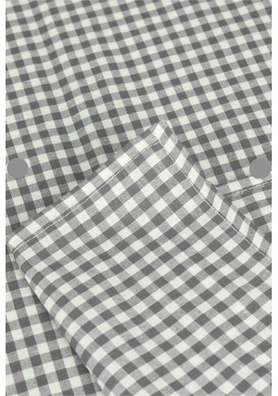 2'li Paket Küçük Kare Desen Pötikareli Masa Örtüsü, Sofra Bezi, Piknik Örtüsü 170 X 170 Cm Gri