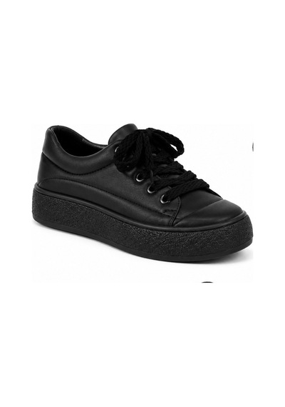 N Napa Shoe Np.7809.siyah Deri Sneaker