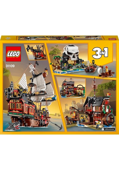 LEGO® Creator 3’ü 1 Arada Korsan Gemisi 31109 - 9+ Yaratıcı Oyuncak Yapım Seti (1264 Parça)