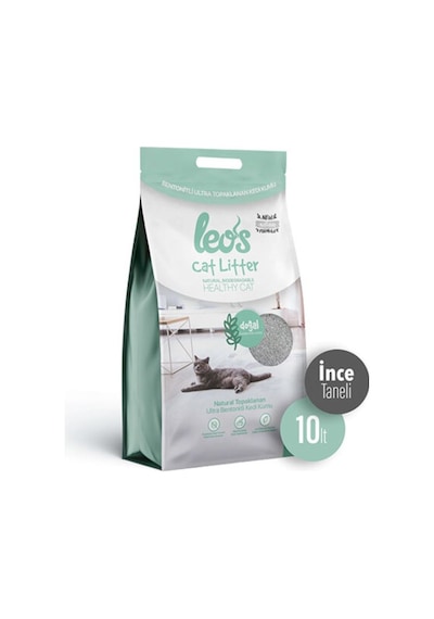 Leos Cat Litter Doğal İnce Topaklaşan Bentonit Kedi Kumu 10 L