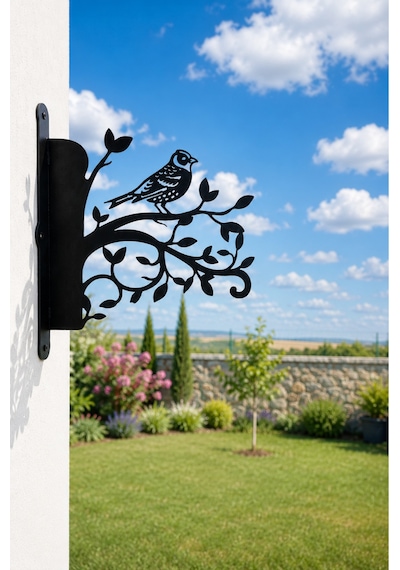 Dekoratif Kuş Figürlü Metal Duvara Monte Çiçek Askısı Lazer Kesim Saksı Askılığı Bahçe, Balkon Ve Veranda Askı Aparatı Siyah Kus Dekoratif Kuş Figürlü Metal Duvara Monte Çiçek Askısı Lazer Kesim Saksı Askılığı Bahçe, Balkon Ve Veranda Askı Aparatı Siyah Kus
