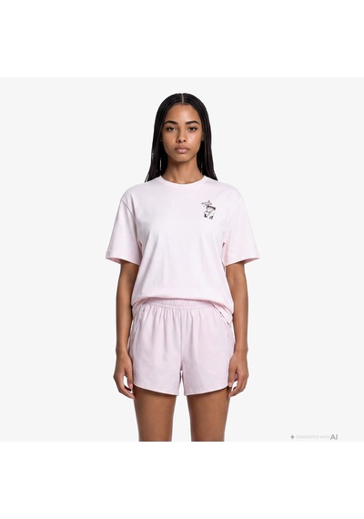 Anta Serve Smash Repeat Kadın Pembe T-shirt 862628108 Çok Renkli