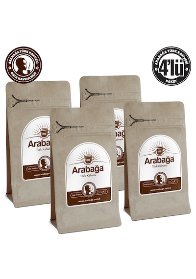 Arabağa Orta Kavrulmuş Türk Kahvesi 250g Öğütülmüş 4'lü