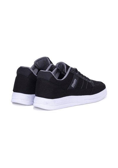 Ghattix Erkek Yazlık Günlük Keten Sneaker Ayakkabı Siyah Siyah Siyah Siyah