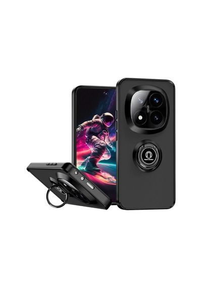 Redmi Note 14 Pro 4g Kılıf Montreal Yüzüklü Silikon Kapak - Siyah Bzsxx00 1