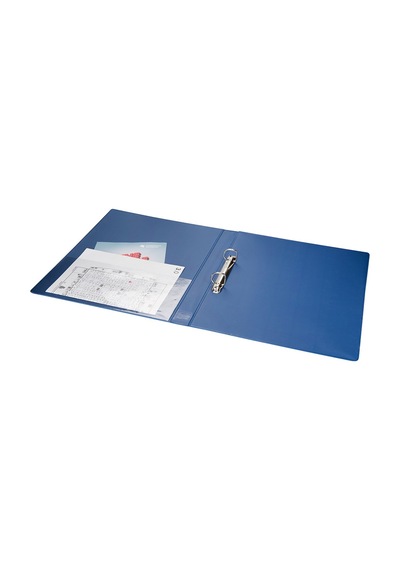 Evrak Sunum Klasörü A4 Pvc 3 Cm 2 Halkalı 200 Yaprak 27x32 Cm Mavi