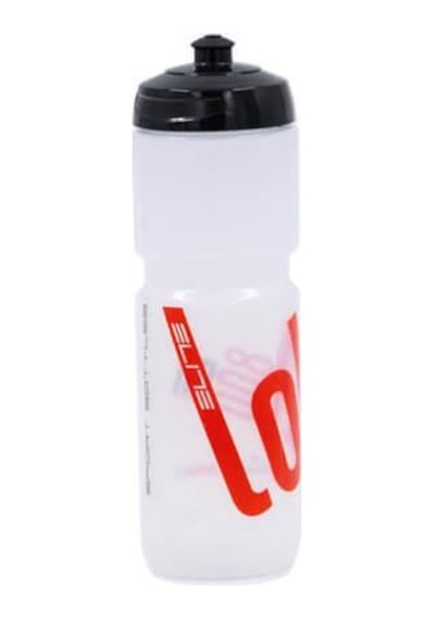 Elite Süper Loli Bisiklet Matarası Şeffaf - Suluk 800 Ml Performance + Bisiklet Matarası Kafesi Kırmızı - Beyaz Elite Süper Loli Bisiklet Matarası Şeffaf - Suluk 800 Ml Performance + Bisiklet Matarası Kafesi Kırmızı - Beyaz