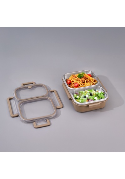Aryıldız Bento Lunch Box Yemek Termosu Haki 2 Bölmeli Ar262191 Haki
