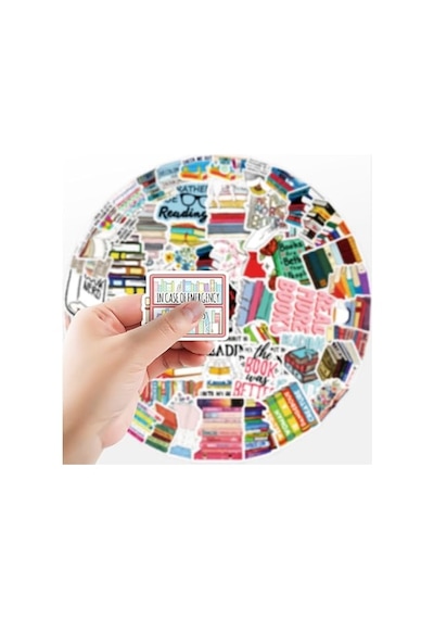 Giftmoda 25'li Su Geçirmez Opak Sticker Seri : 6 Abanoz