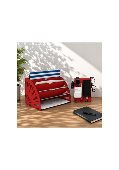 Quarter Masaüstü Organizer Ve Telefon Standı 2'li Set Ahşap Dosya Düzenleyici Dekoratif Dairesel Evrak Rafı Kırmızı - 901034195 Kırmızı Quarter Masaüstü Organizer Ve Telefon Standı 2'li Set Ahşap Dosya Düzenleyici Dekoratif Dairesel Evrak Rafı Kırmızı - 901034195 Kırmızı