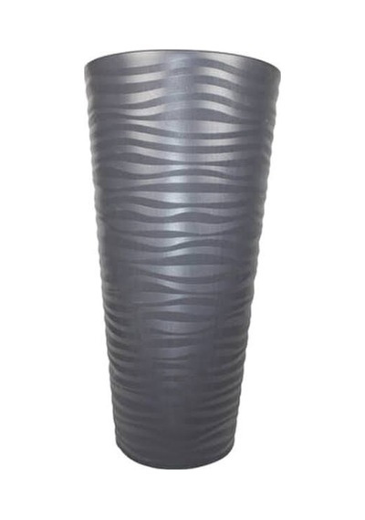 Rüzgar Yapay Çiçekçilik 80x40x40 Siyah Saksı Siyah
