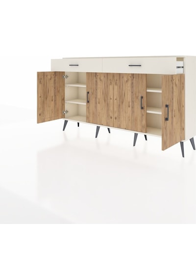 Arges Konsol 4 Raflı 2 Çekmeceli 4 Kapaklı 176x30x99 Aytaşı-çam/a Aytaşı-çam/aytaşı Arges Konsol 4 Raflı 2 Çekmeceli 4 Kapaklı 176x30x99 Aytaşı-çam/a Aytaşı-çam/aytaşı