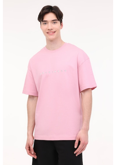 Jack & Jones Joreaster Actıvıty Tee Ss Pembe Erkek Kısa Kol Tshirt 000000000101927716