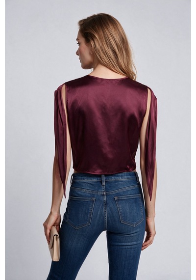 Blange Kadın Bluz 26213b Bordo