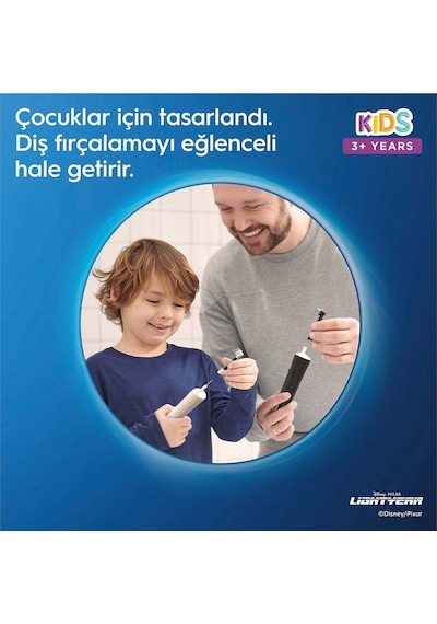 Oral-B Lightyear D100 Çocuk Şarjlı/Elektrikli Diş Fırçası  + Seyahat Kabı Özel Seri