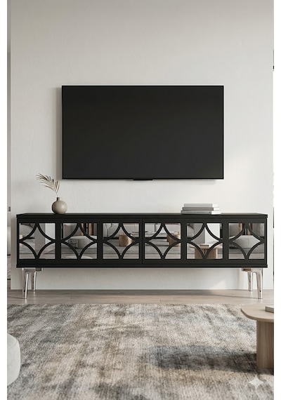 Tsa1236as Öz Tv Sehpası Antrasit-silver 120cm Tsa1236as Öz Tv Sehpası Antrasit-silver 120cm