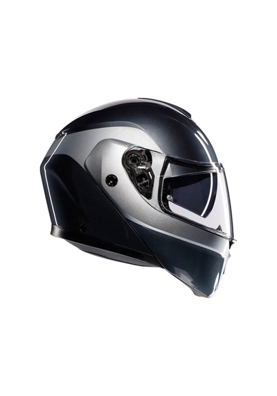 Agv Kask Streetmodular Levıco Grey Sılver Gri
