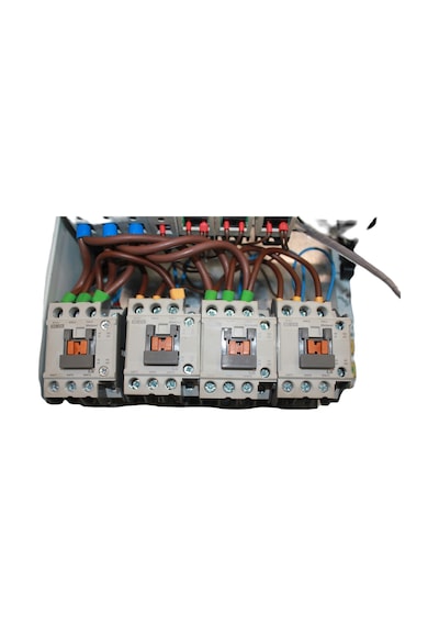 Endüstriyel Motor Kontrol Panosu 4x LS Metasol MC-22B Kontaktör Zaman Röleli IP55 Elektrik Kontrol Kutusu