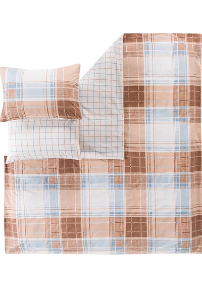 Mix & Match Milo %100 Pamuk Çift Kişilik Nevresim Seti Mavi
