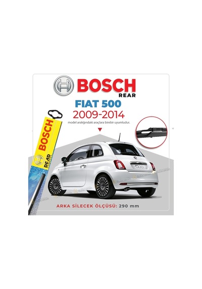 Bosch Rear Fiat 500 2009 - 2014 Arka Silecek -  H840