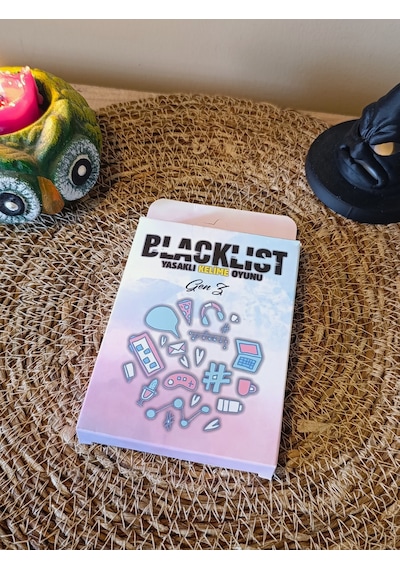Blacklist Yasaklı Kelime Oyunu Gen Z Kese Hediyeli 50 Kart Eğlenceli Grup & Parti Oyunu