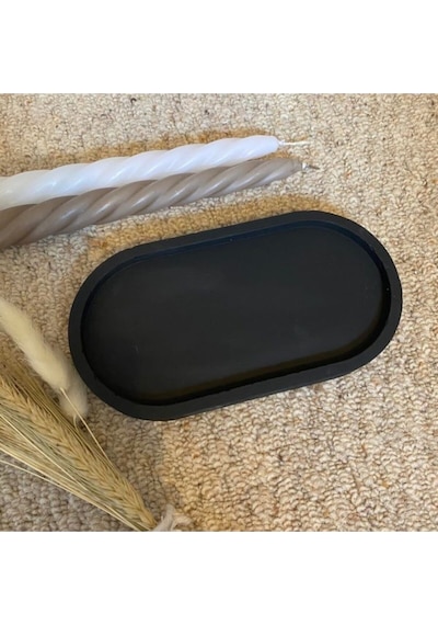 Bernami Mum Pinterest Dekoratif Beton Tepsi Organizer Sunumluk Siyah Diğer