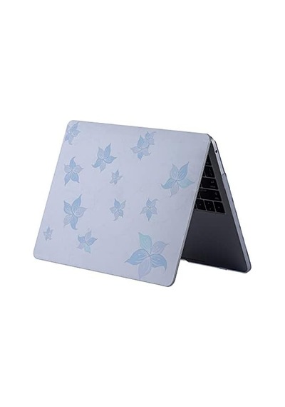 Macbook Air Kılıf 13 İnç Flower05nl Eski Usb Girişli Model 2010-2017 A1369 A1466 İle Uyumlu Açık Mavi