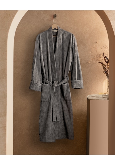 Madame Coco Nicola Kimono Erkek Bornoz Born0000000025 Antrasit